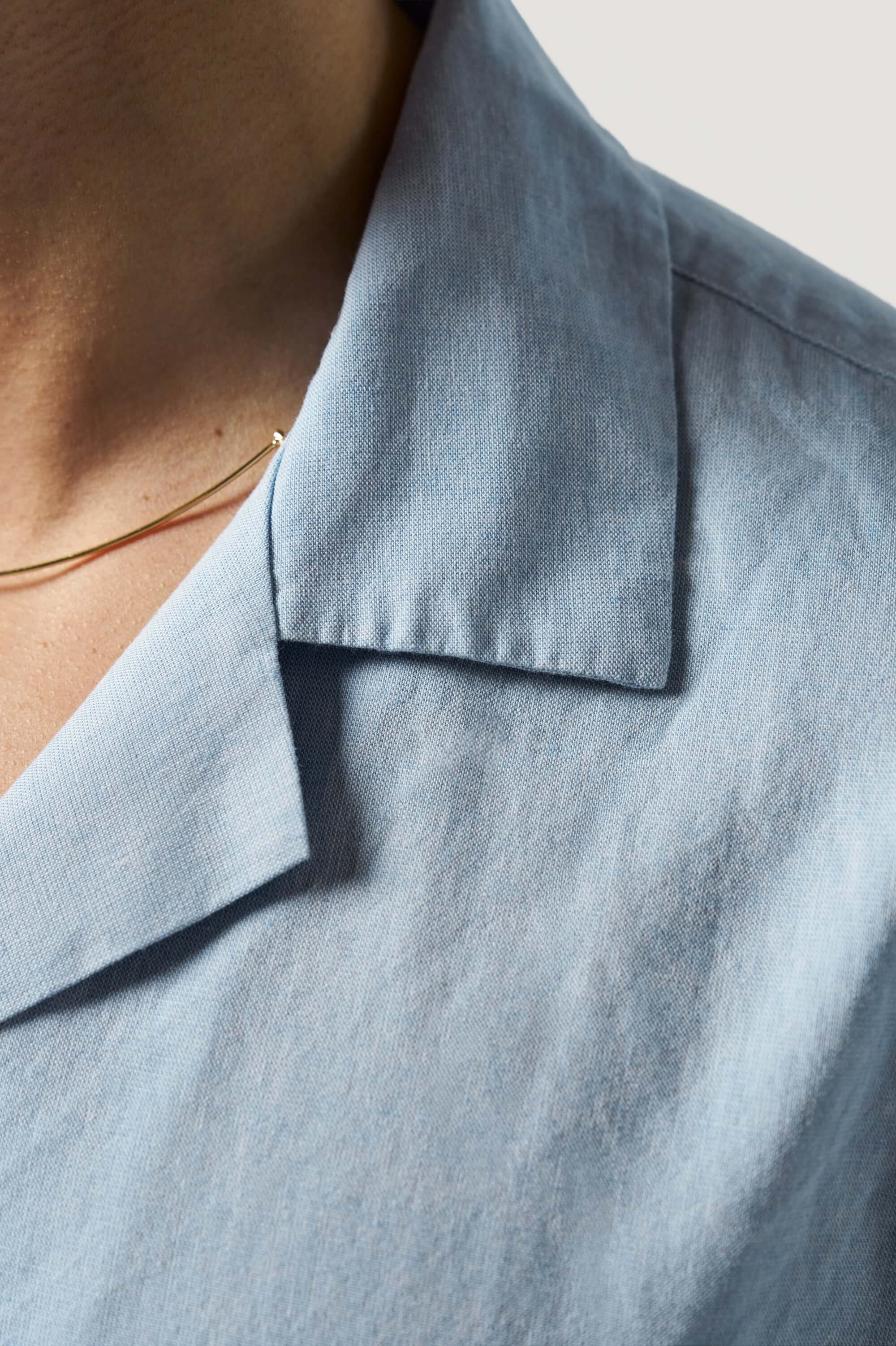La chemise manches courtes coton lin - Image 3